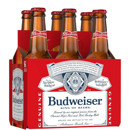 Budweiser Beer Btl 6 355ml