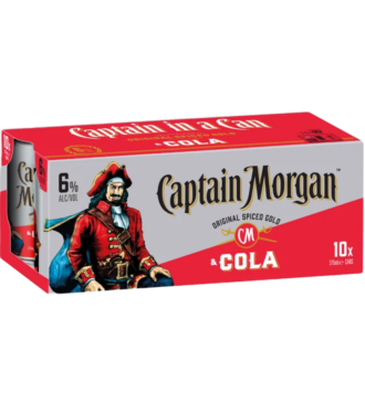 Capt Morg&cola 6% 10pk C 330ml