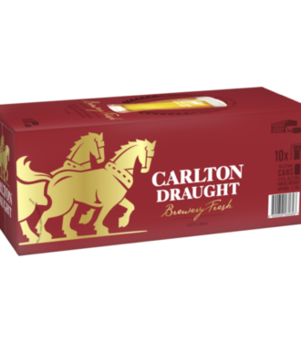 Carlton Draught Can 10pk 375ml