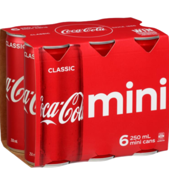 Coca Cola Mini Classic Can 6 250 Ml