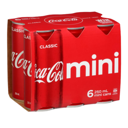 Coca Cola Mini Classic Can 6 250 Ml
