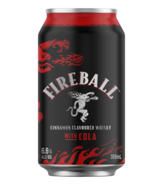 Fireball & Cinnamon Flavoured Whisky Cola 6.6% Can 355ml