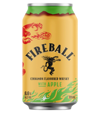 Fireball & Cinnamon Flavoured Whisky With Apple 6.6% Can 355ml