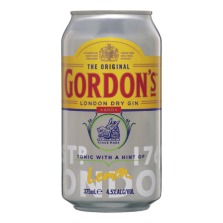 Gordons Gin&tnc 4.5% Can 375ml